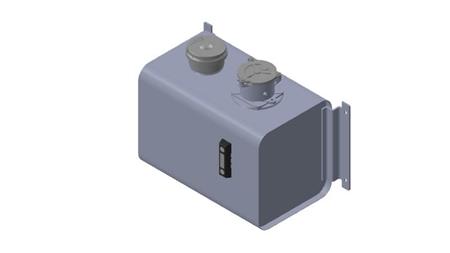 COUVERCLE EN MÉTAL RÉSERVOIR 40 Lit 320x290x475mm