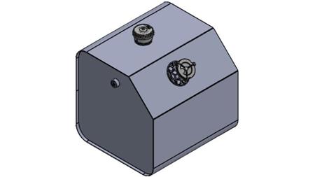 TOIT DE RÉSERVOIR EN MÉTAL 250 Lit 600x600x800mm