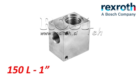 CORPS / BOITIER ALUMINIUM POUR ELECTROVANNE A CLAPET 2/2  (2 VOIES ) -REXROTH G1-150-L/MIN