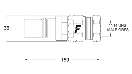 RACCORD RAPIDE MÂLE POUR MULTI-FASTER 9/16 3PLK 3PLV B PARTIE MOBILE