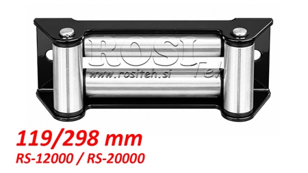 GUIDE À ROULEAUX POUR CÂBLE EN ACIER (RS-12000 / RS-20000) - 119 x 298 mm