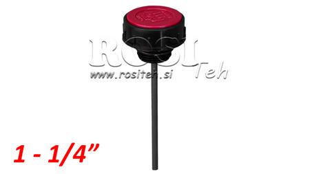 BOUCHON DE REMPLISSAGE 1 1/4 AVEC TIGE DE NIVEAU ET AÉRATEUR