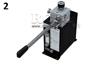 VANNE AUTOMATIQUE RVBR HYDRAULIQUE POUR CYLINDRE À RESSORT AVEC RÉSERVOIR ET POIGNÉE D'URGENCE