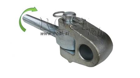 crochet fileté spécial pour appareil de traction catégorie 3 M30x3