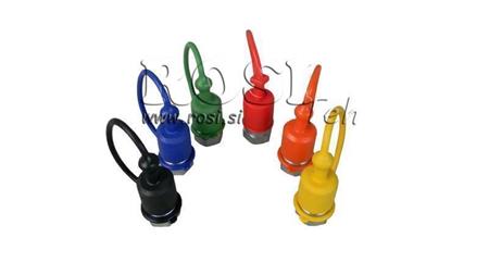 COUVERCLE EN CAOUTCHOUC PROTECTEUR JAUNE - RACCORDEMENTS RAPIDES MALE