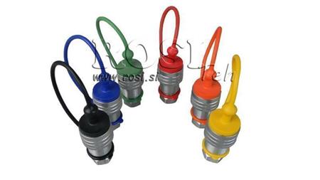 COUVERCLE EN CAOUTCHOUC PROTECTEUR BLEU - RACCORDEMENTS RAPIDES FEMELLE