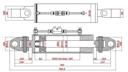 EXTRACTEUR HYDRAULIQUE SPÉCIAL - 4ème CLASSE 115/50-250 (180-380HP)(45.2mm)