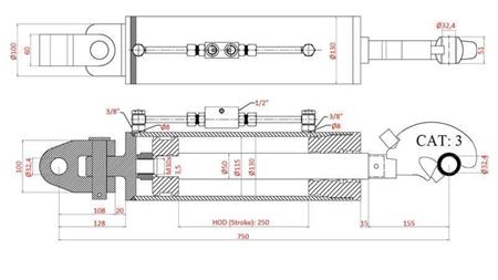 EXTRACTEUR HYDRAULIQUE SPÉCIAL - 4ÈME CLASSE 115/50-250 (90-250HP)(32.4mm)
