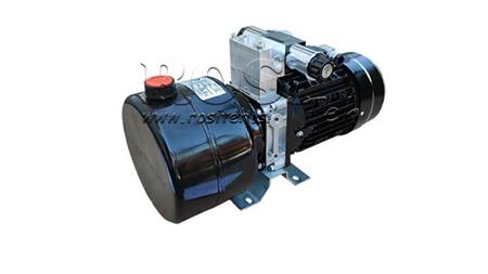 AGGREGAT HYDRAULIQUE MINI 230V AC (0.75 kW) 85 bar - 3.7 cc - 5.2 lit/min - réservoir 4 lit