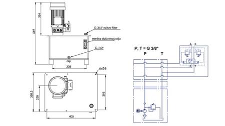 AGGREGAT HYDRAULIQUE -RHA- 25lit POUR BALAI À FOIN