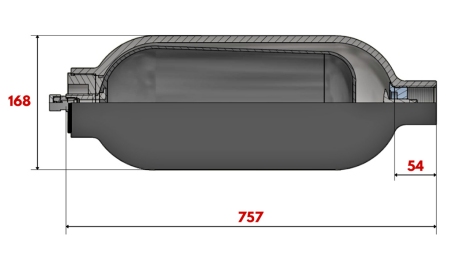 ACCUMULATEUR HYDRAULIQUE 10 LIT - BSP 1