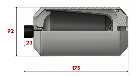 ACCUMULATEUR HYDRAULIQUE 0,45 LIT - M18x1,5