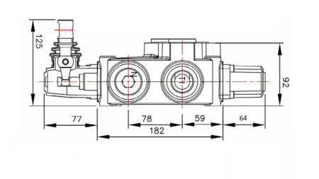 VANNE HYDRAULIQUE P120 - DEUX VITESSES