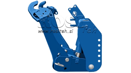 KIT UNIVERSEL HYDRAULIQUE FRONTAL ( AVANT) 2 EME CATEGORIE POUR TRACTEUR 1500KG - BLEU (RAL 5017)