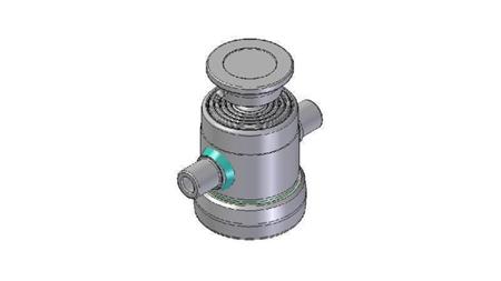 3090S -CYLINDRE TÉLESCOPIQUE STANDARD/BALL 5 ÉTAPES COURSE 500 DIAMÈTRE 124