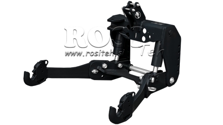 KIT UNIVERSEL HYDRAULIQUE FRONTAL ( AVANT) 2 EME CATEGORIE POUR TRACTEUR 1500KG NOIR (RAL 9005)