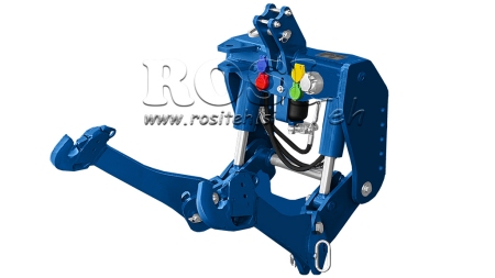 KIT UNIVERSEL HYDRAULIQUE FRONTAL ( AVANT) 2 EME CATEGORIE POUR TRACTEUR 1500KG - BLEU (RAL 5017)