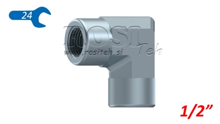 HIDRAVLIČNO KOLENO 90° KRATKO ŽENSKO 1/2