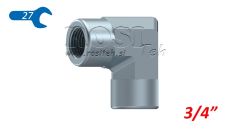 HIDRAVLIČNO KOLENO 90° KRATKO ŽENSKO 3/4
