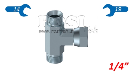 HIDRAVLIČNI T KOM Z VRTLJIVO MATICO CENTRALNO BSP 1/4