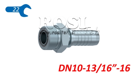 RACCORD HYDRAULIQUE AGORFS MALE DN10-13/16-16