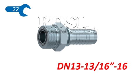 RACCORD HYDRAULIQUE AGORFS MALE DN13-13/16-16