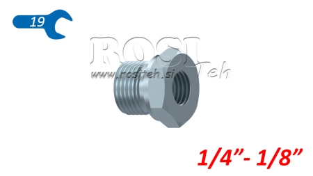 ADAPTATEUR HYDRAULIQUE MALE-FEMELLE 1/4-1/8