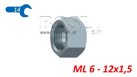 ÉCROU HYDRAULIQUE ML 6 - 12X1.5