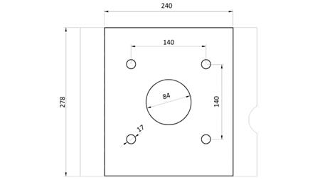 Pince à pierre BSG 400 TG 1000 kg - 1100 mm
