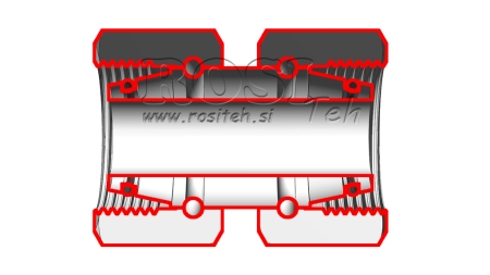 HIDRAVLIČNI DVOVIJAČNIK DVOJNA VRTLJIVA MATICA (12S) M20x1,5