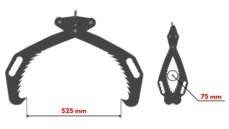 GRAPPIN FORESTIER MANUEL HD50 (500MM) - GALVANISÉES