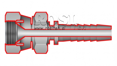 HIDRAVLIČNI PRIKLJUČEK JIS Japanese 60° KOMATSU ŽENSKI DN10-M18x1,5