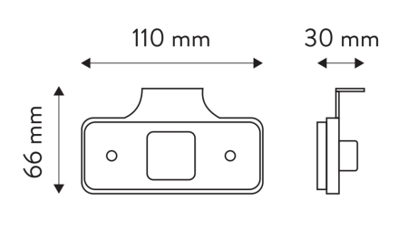 LED OZNAČEVALNA LUČ BELA 12V