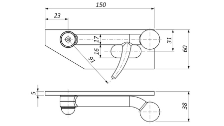 FERMETURE CÔTÉ PIASTRA GAUCHE
