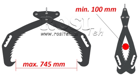 ROČNA GOZDARSKA KLEŠČA GRIPPER HD70 (700mm)