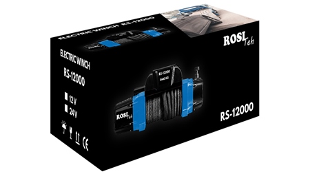 12 V TREUIL ÉLECTRIQUE RS-12000 - 5440 kg - CORDE SYNTHÉTIQUE - ECO
