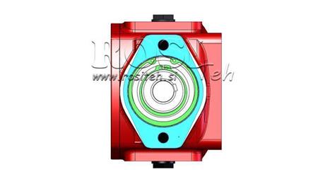 REDUCTEUR – MULTIPLICATEUR RT90 POUR MOTEUR HYDRAULIQUE MP/MR RAPPORT 3.1:1