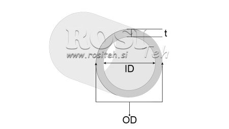 TUBE HONÉ H9 POUR CYLINDRE HYDRAULIQUE 115/130 - 7,5mm (1000mm)