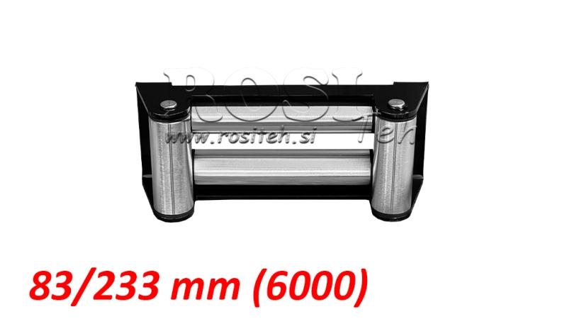 GUIDE-CÂBLE À ROULEAUX POUR CÂBLE EN ACIER (6000) 83x233