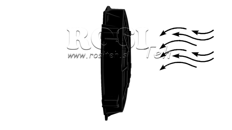 VENTILATEUR AXIAL 305MM PUSH 12V