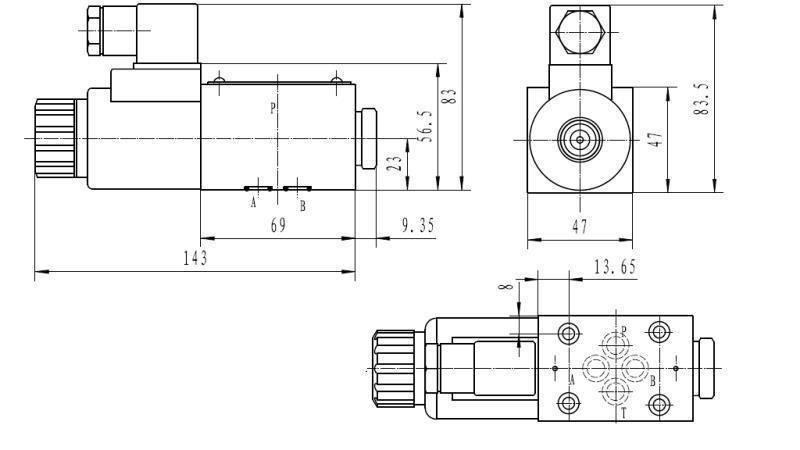 DIMENSIONS DE BOBINE CETOP 3_1 3A