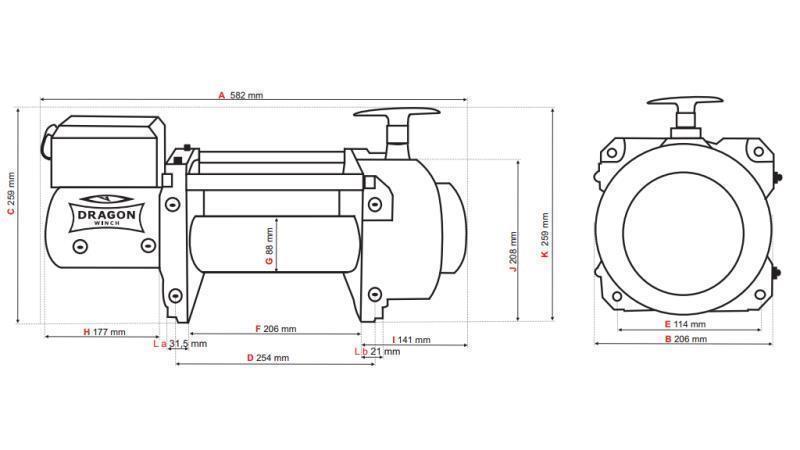 TREUIL ÉLECTRIQUE 24 V DWT 18000 HD - 8165 kg