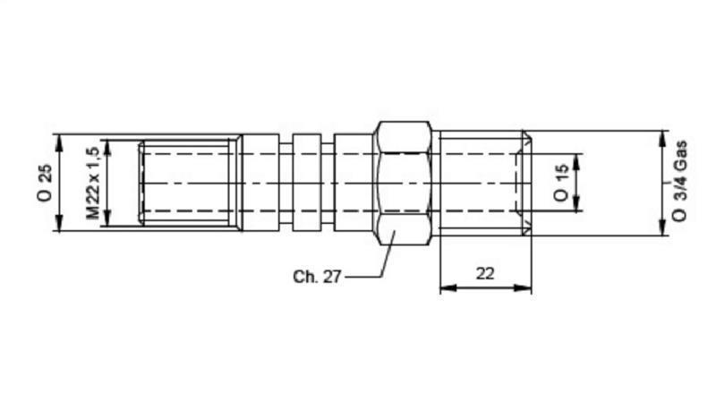 CONNEXION D'HUILE FI25 - 3/4