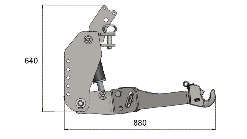 KIT UNIVERSEL HYDRAULIQUE FRONTAL ( AVANT) FLEX 2 EME CATEGORIE POUR TRACTEUR 1500KG